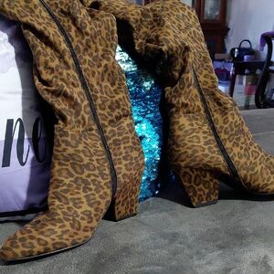 Comfortview Animal Print Boots Size 11ww No Box